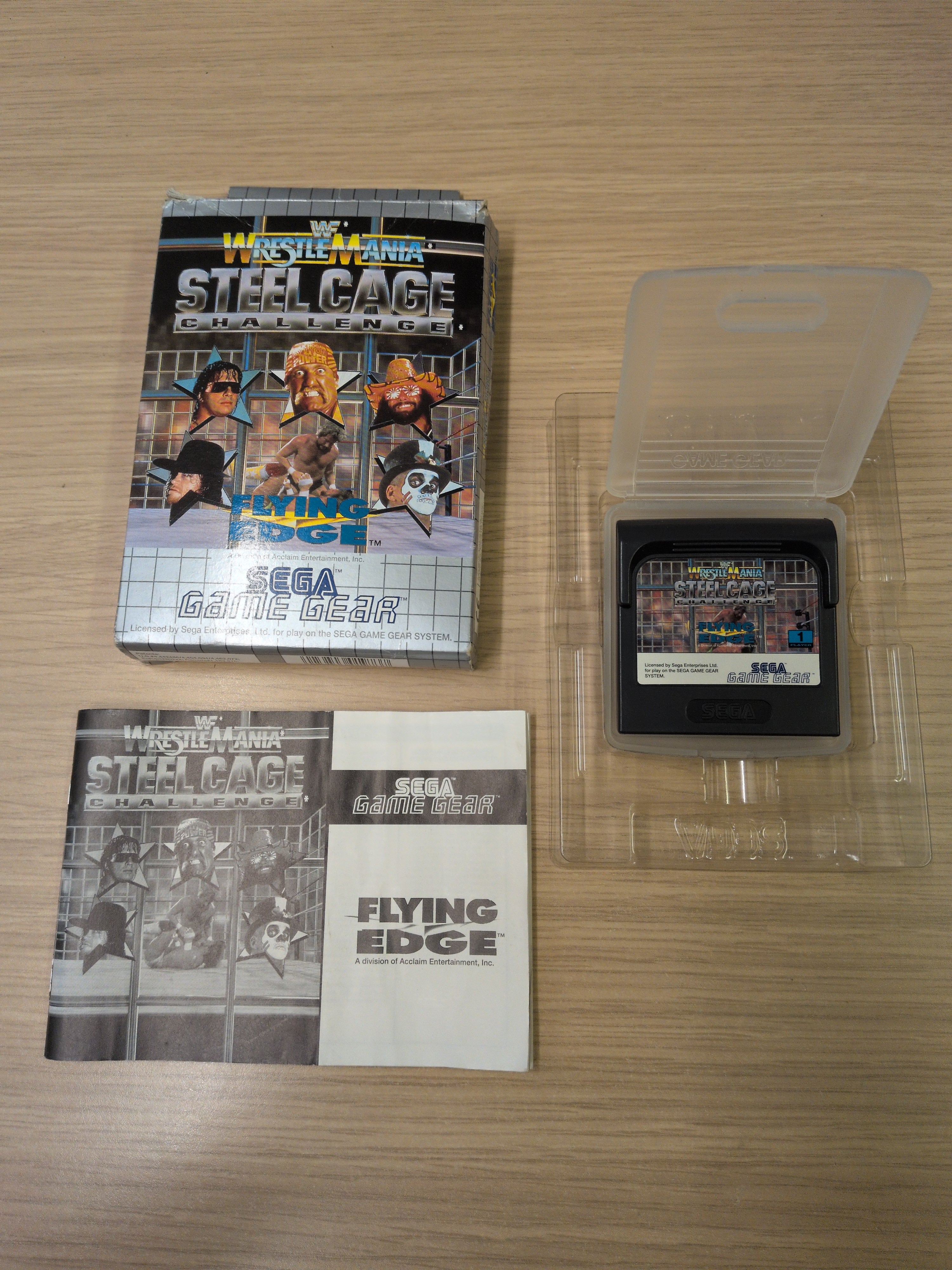 WrestleMania Steel Cage Challenge Sega Game Gear game WrestleMania Steel Cage Challenge Sega Game Gear game